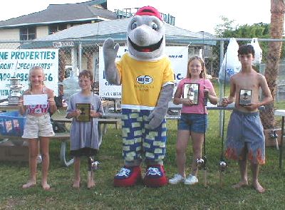 Kids divivison piggy perch winners