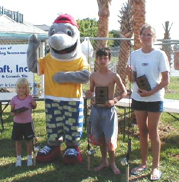 Kids division whale winners