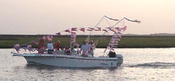 Whatley's 2nd place boat during the day.