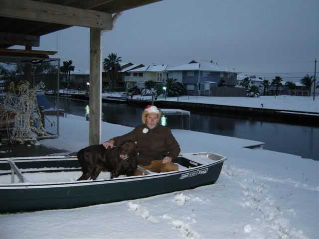 Warsaw resident Bobby Macklin & his dog Buck.