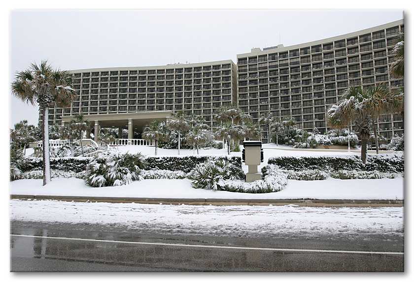 San Luis Hotel on the seawall in Galveston.