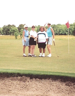 The only all girls team Patty, Marilyn, Marilyn & Aurora